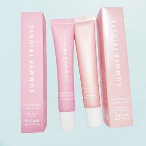 Pink Sugar+Birthday Cake(2pcs)Summer Fridays Lip Butter Balm Conditioning Lip